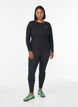 Trainingsbluse mit langen &Auml;rmeln, Schwarz, Model image number 1