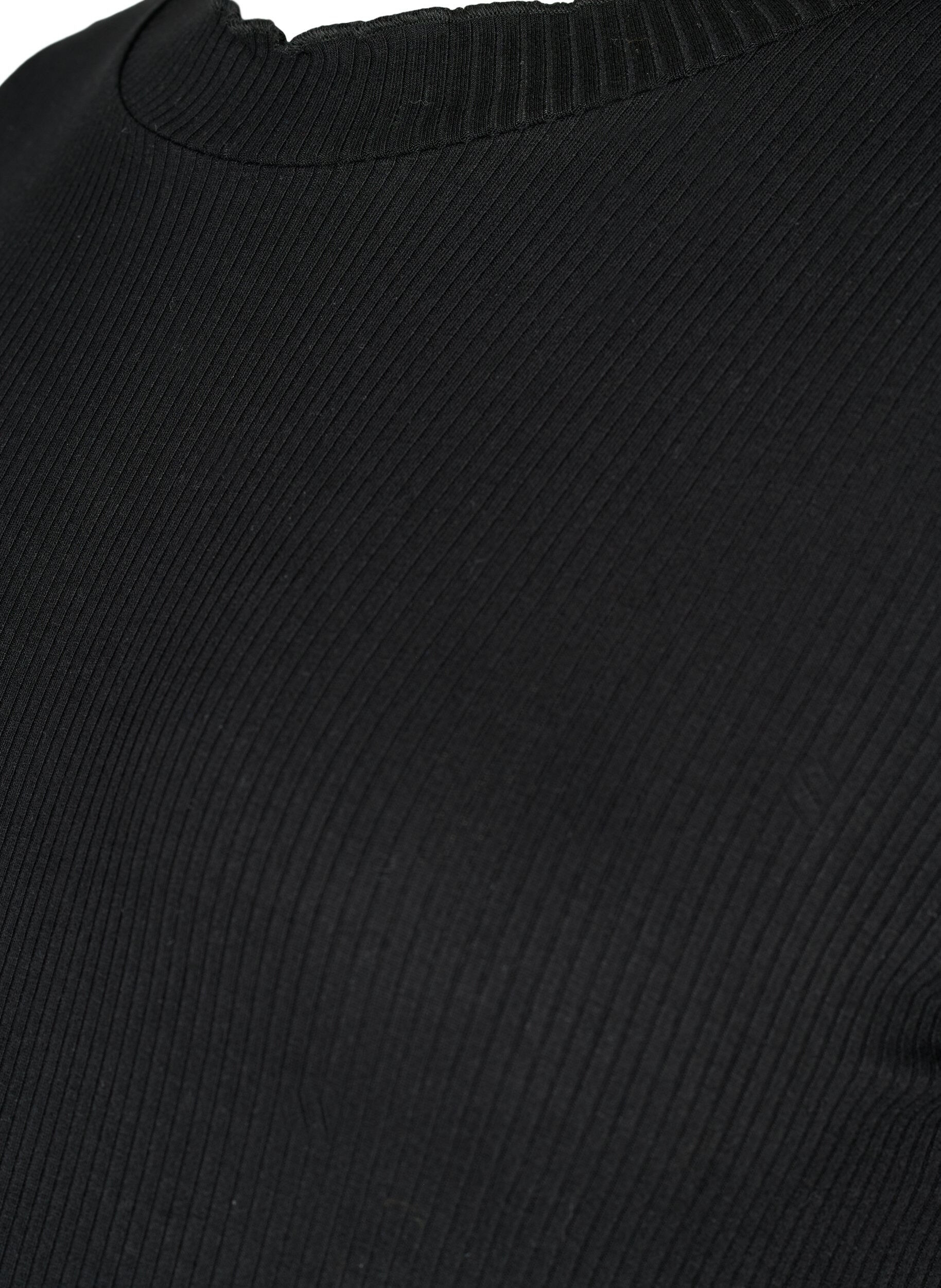 Zizzi Blouse de maternit&eacute; &agrave; manches longues en tricot c&ocirc;tel&eacute;, Black, Packshot image number 2