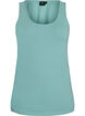 Einfarbiges Basic Top aus Baumwolle, Gr&uuml;n, Packshot image number 0