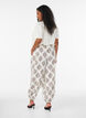Gemusterte Ballonhose mit hoher Taille, Vanille, Model image number 1