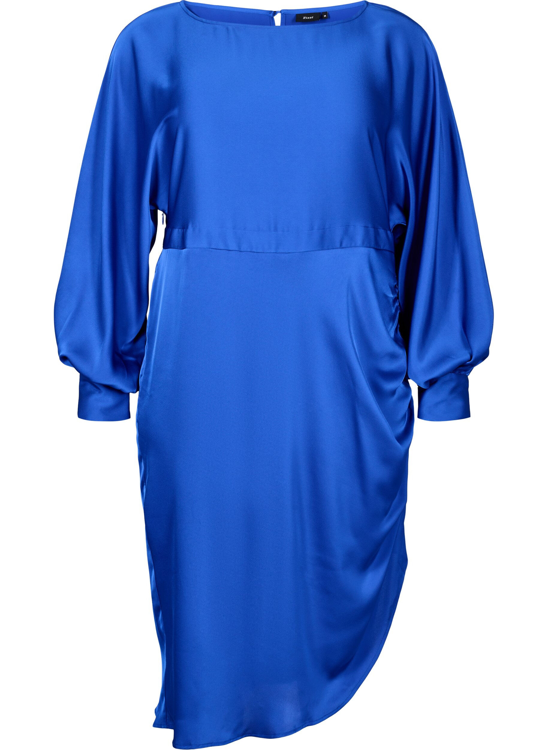 Zizzi Robes en satin avec manches ballon, Surf the web, Packshot image number 0