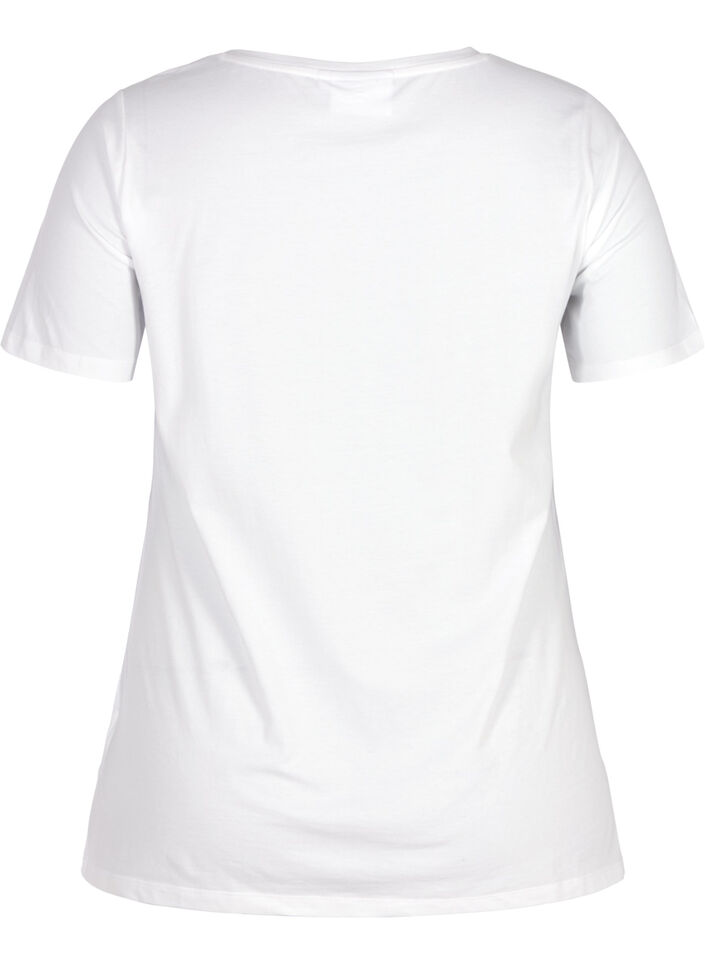 T-shirt basique, Blanc, Packshot image number 1