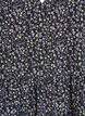 Kurzarmkleid in A-Linienform mit Schnittlinien, Schwarz, Packshot image number 2