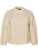 Pullover mit Zopfmuster, Vanille, Packshot image number 0