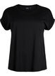 Kurz&auml;rmeliges T-Shirt aus einer Baumwollmischung, Schwarz, Packshot image number 0