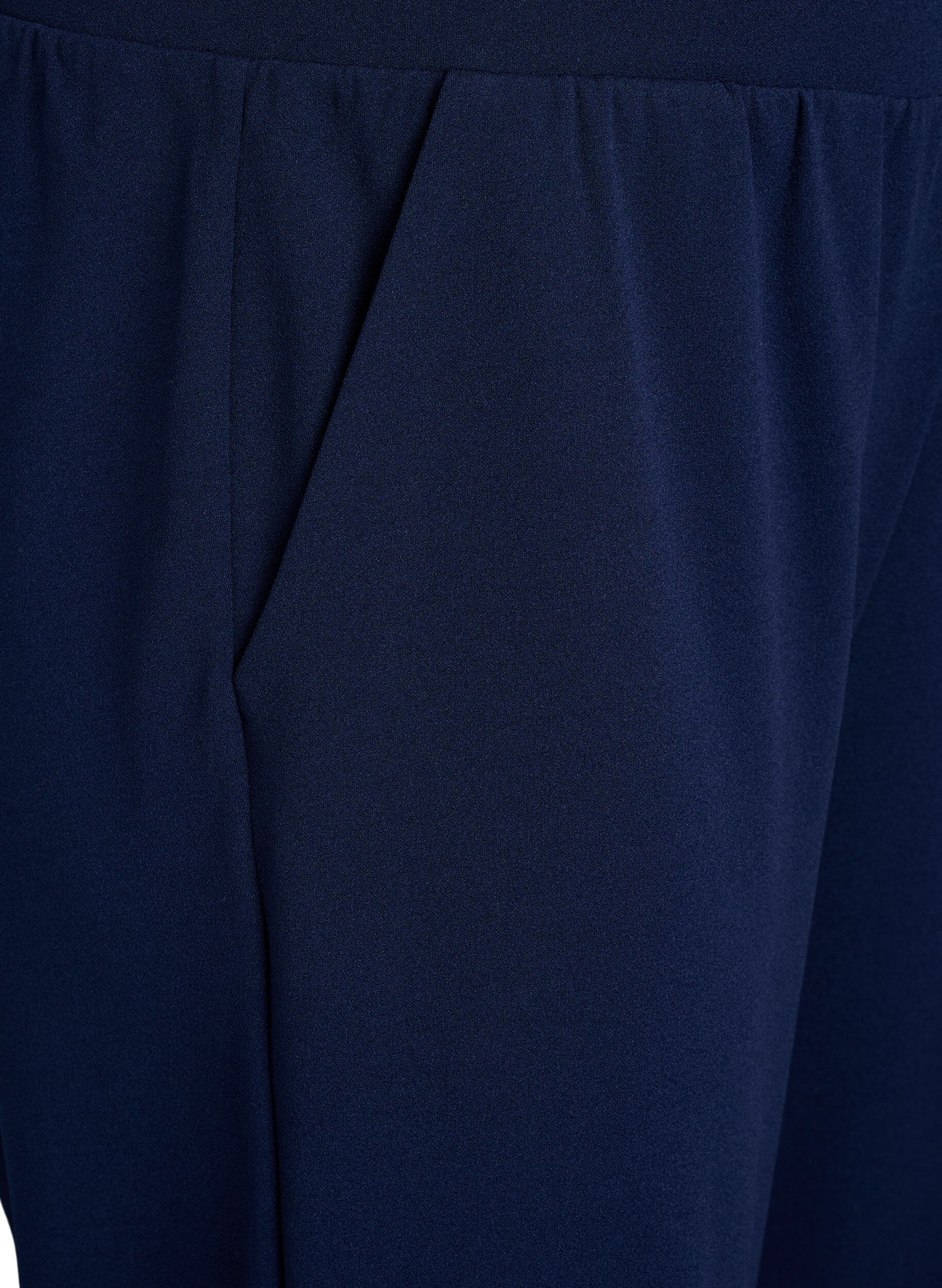 Zizzi FLASH - Hochtaillierte Knickerbocker mit lockerem Schnitt, Blau, Packshot image number 2