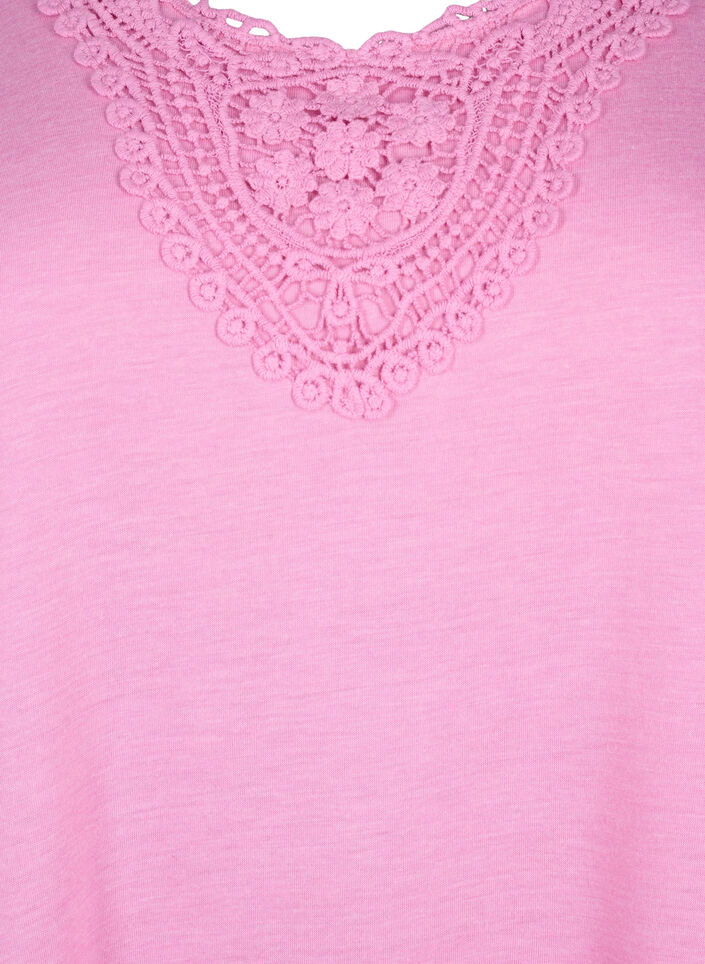 Haut sans manches avec dentelle, Rosebloom, Packshot image number 2