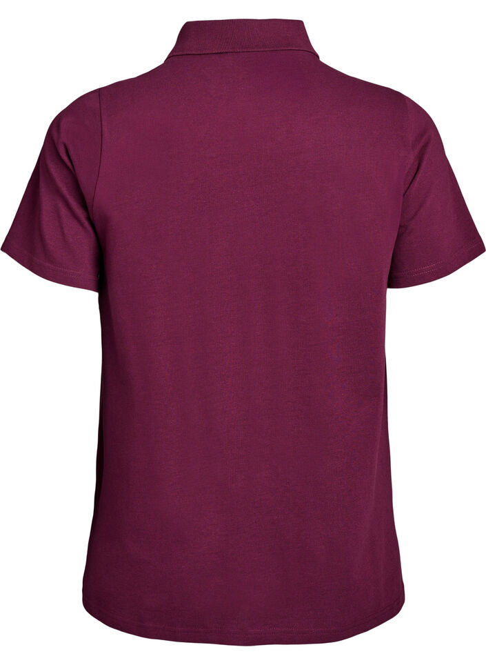Polo &agrave; manches courtes, Bordeaux, Packshot image number 1