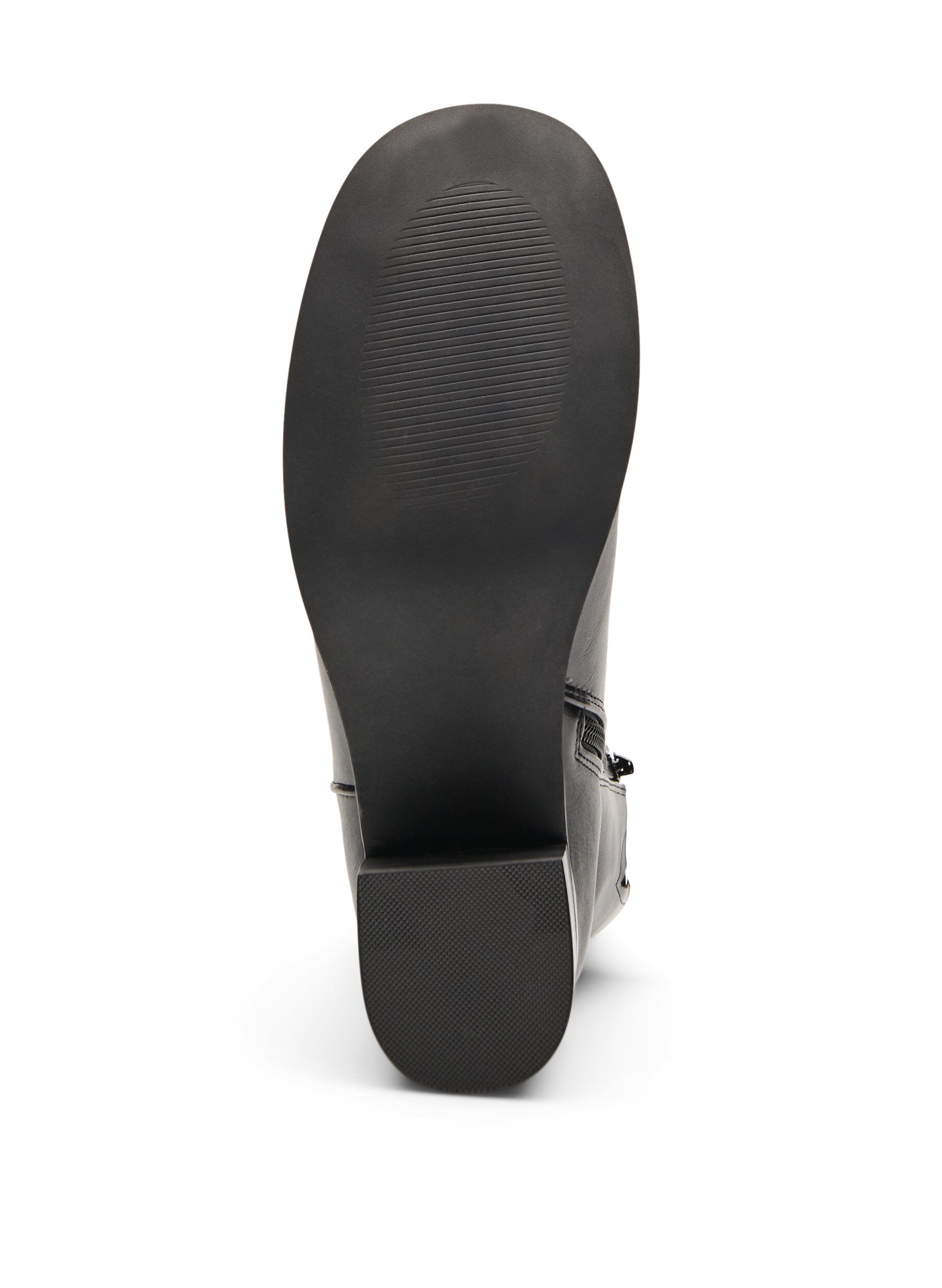 Zizzi Bottine &agrave; bout rond et talon carr&eacute;, Noir, Packshot image number 3