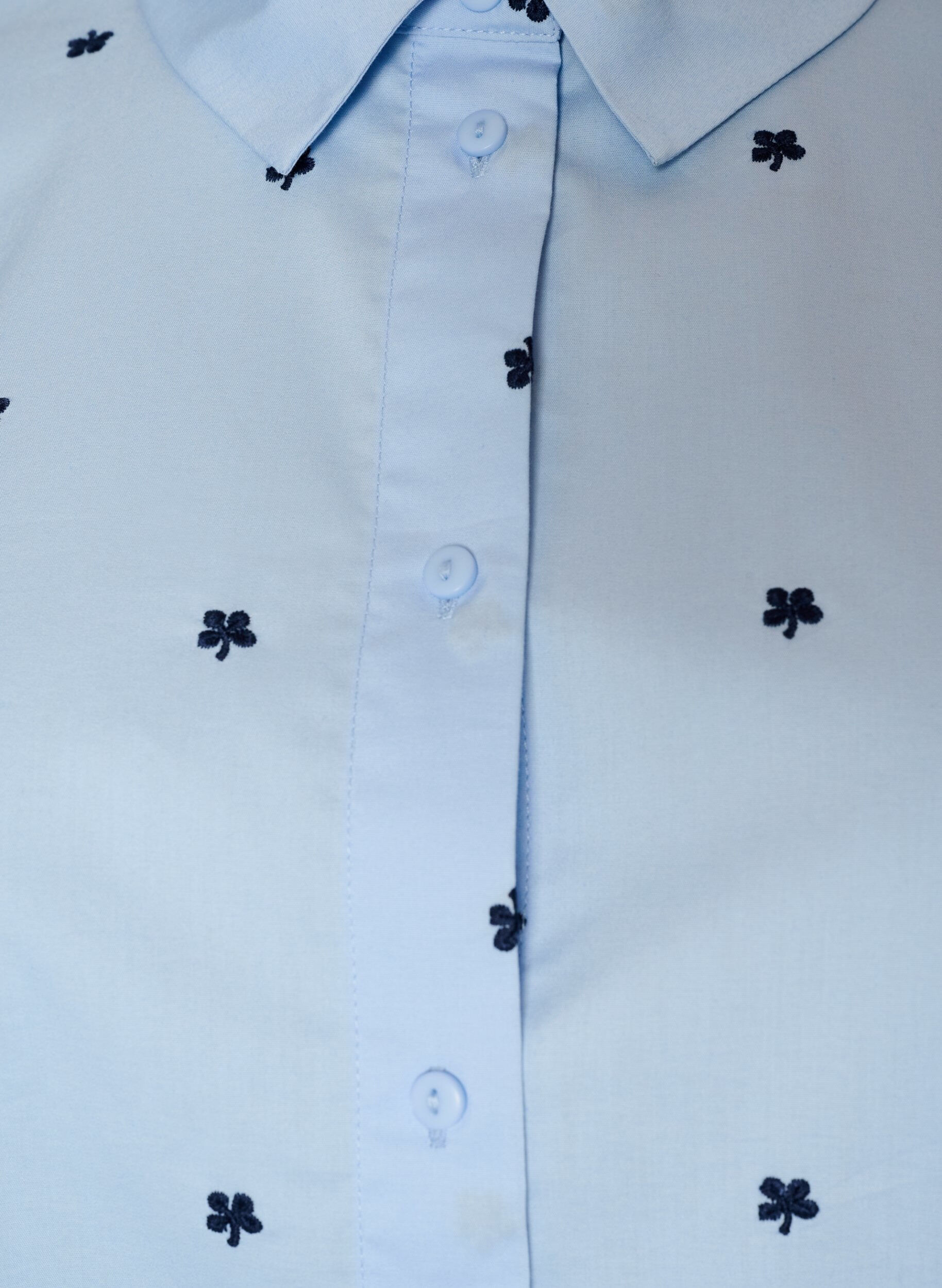 ZizziChemise avec cerises brod&eacute;es, Bleu Clair, Packshot image number 2