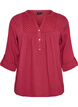 Blouse en mousseline de coton avec broderie anglaise, Rouge, Packshot image number 0