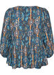 Bluse mit Paisleymuster und Spitzendetails, Blau, Packshot image number 1
