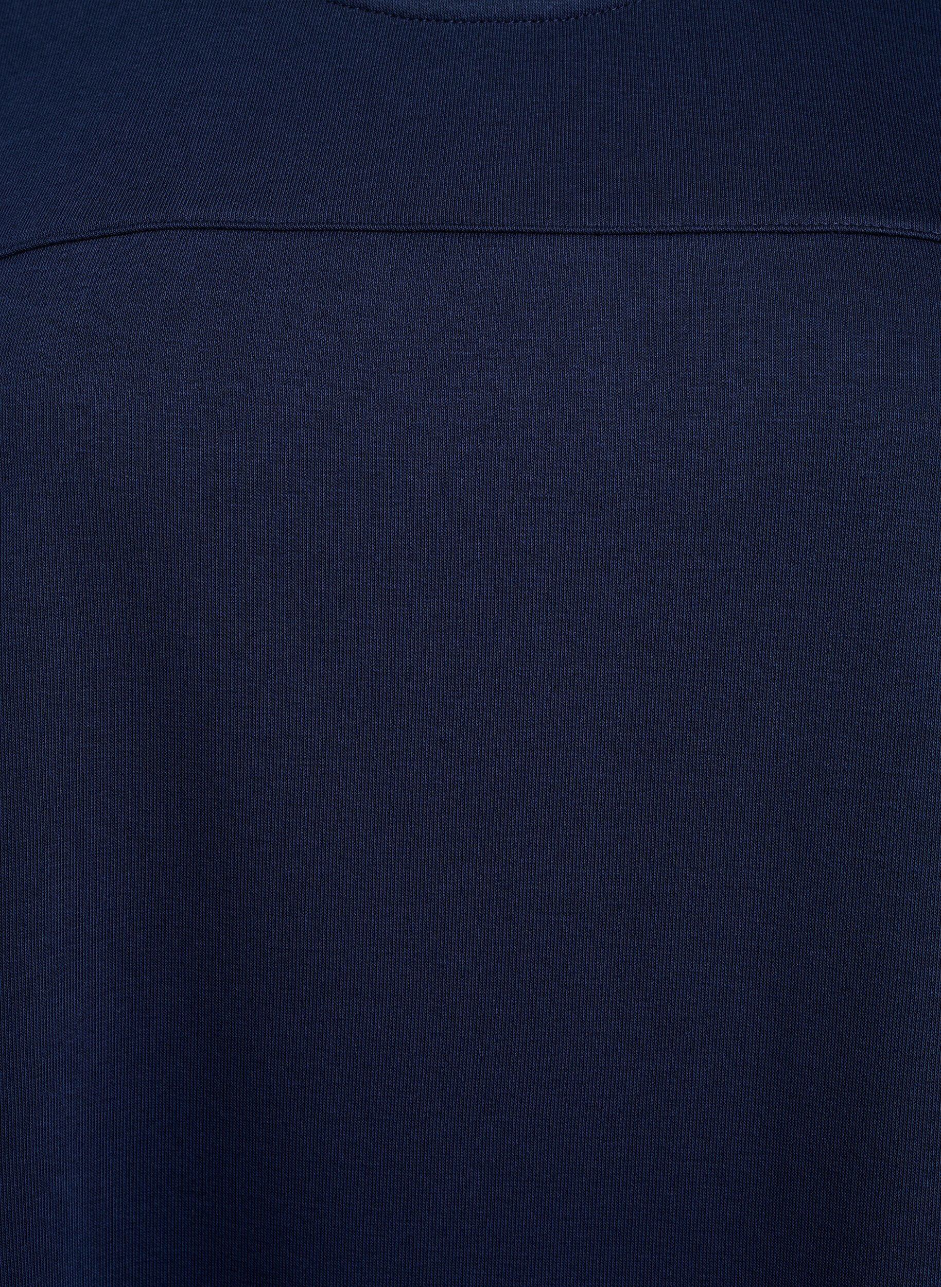 Zizzi Robe en jersey &agrave; manches courtes et poches, Bleu, Packshot image number 2