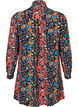 Chemise longue en viscose à imprimé floral, Black Flower, Packshot image number 1
