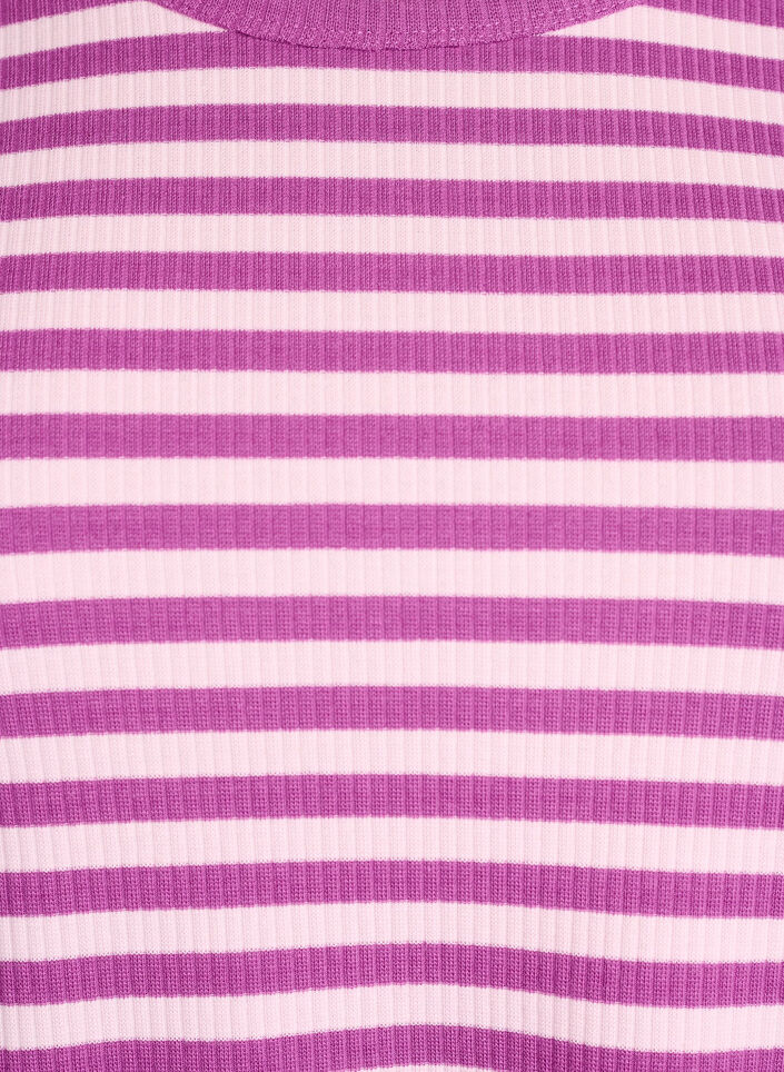 Gestreifte Bluse mit langen &Auml;rmeln, Lila, Packshot image number 2