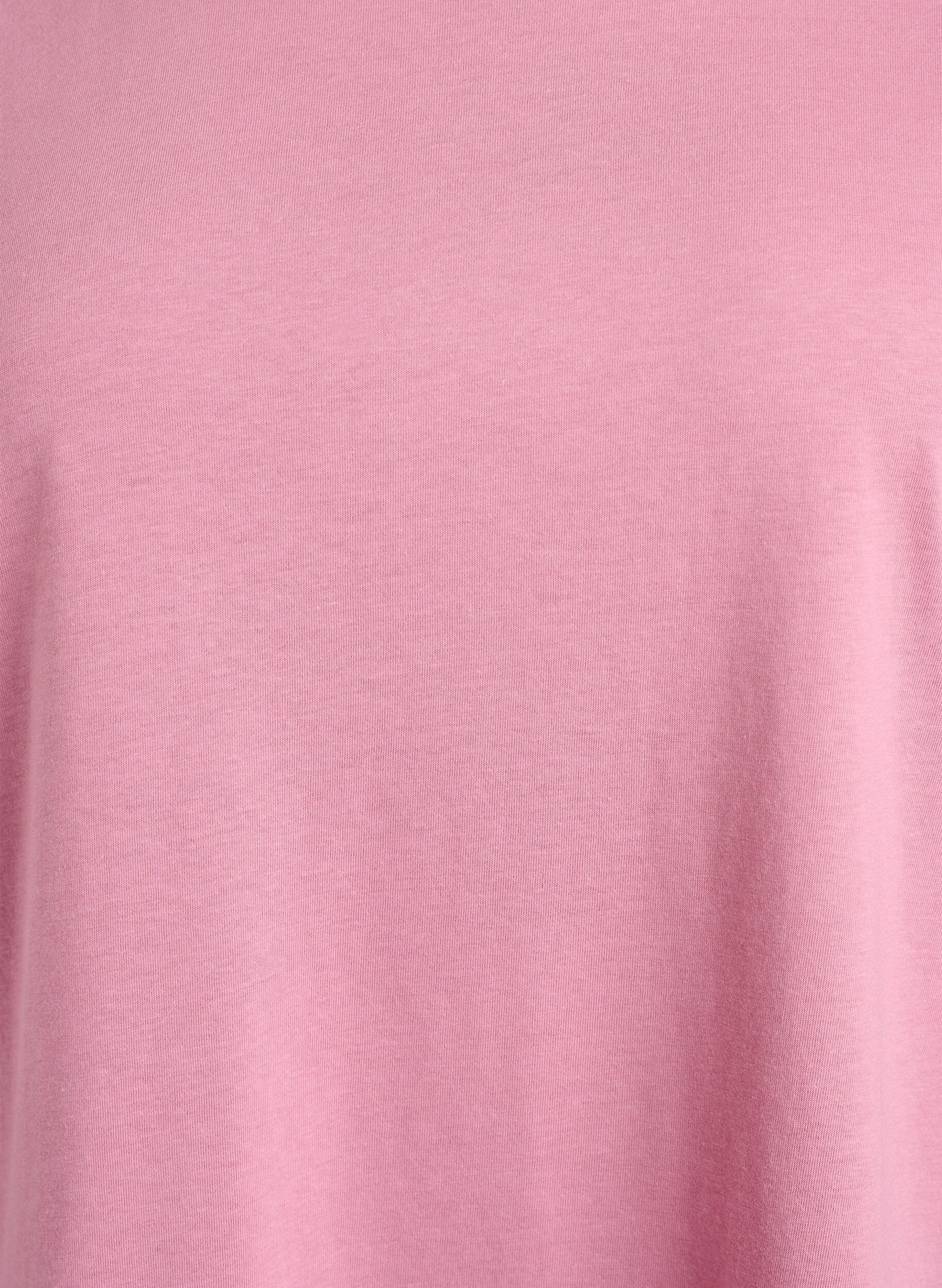 Zizzi Kurz&auml;rmeliges T-Shirt aus Baumwollmischgewebe, Rot, Packshot image number 2