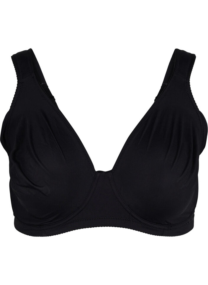 Soutien-gorge uni à armatures, Black, Packshot image number 0