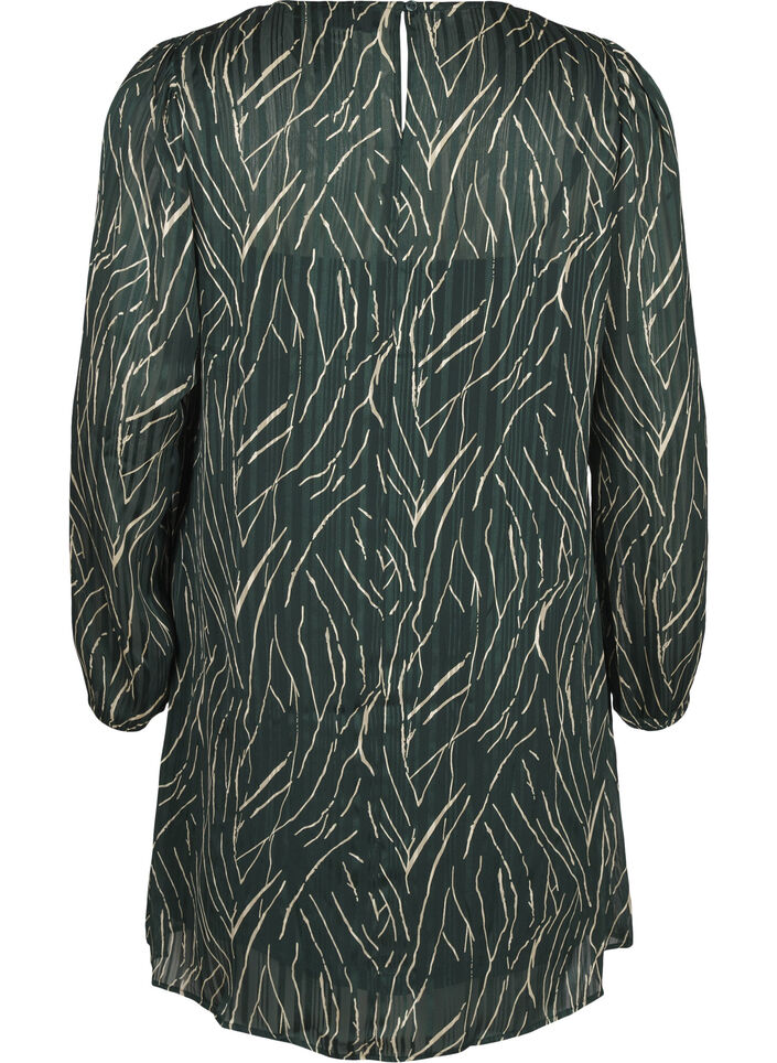 Robe courte imprimée à col rond, Scarab Safari AOP, Packshot image number 1