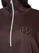 Robe-sweat sportive avec col montant et fermeture zipp&eacute;e, Marron, Packshot image number 2