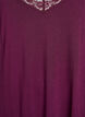Nachthemd aus Viskose mit Spitzenbesatz, Dunkles Bordeaux, Packshot image number 2