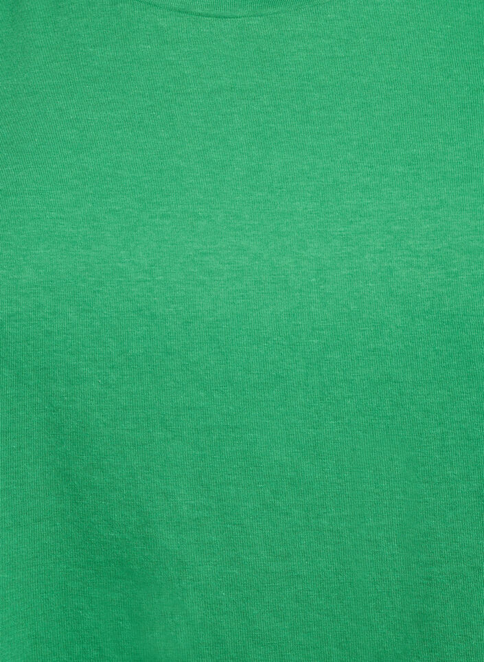 T-shirt &agrave; manches courtes en m&eacute;lange de coton, Vert, Packshot image number 2