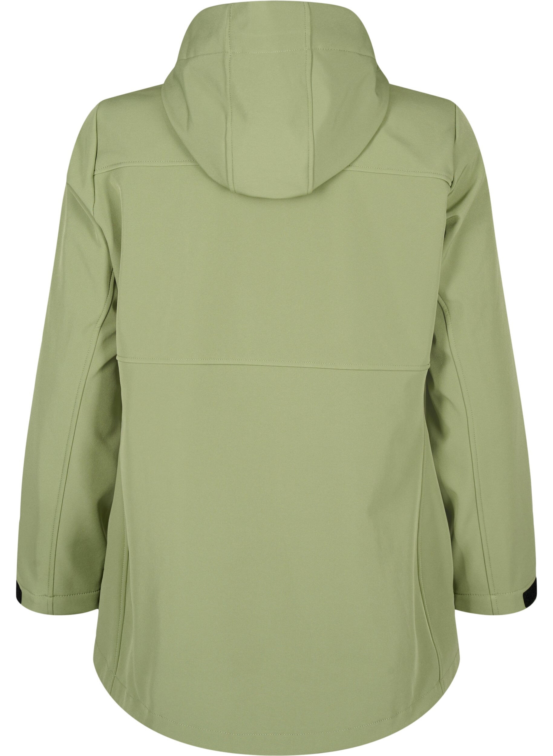 Zizzi Kurze Softshell-Jacke mit Taschen, Oil Green, Packshot image number 1