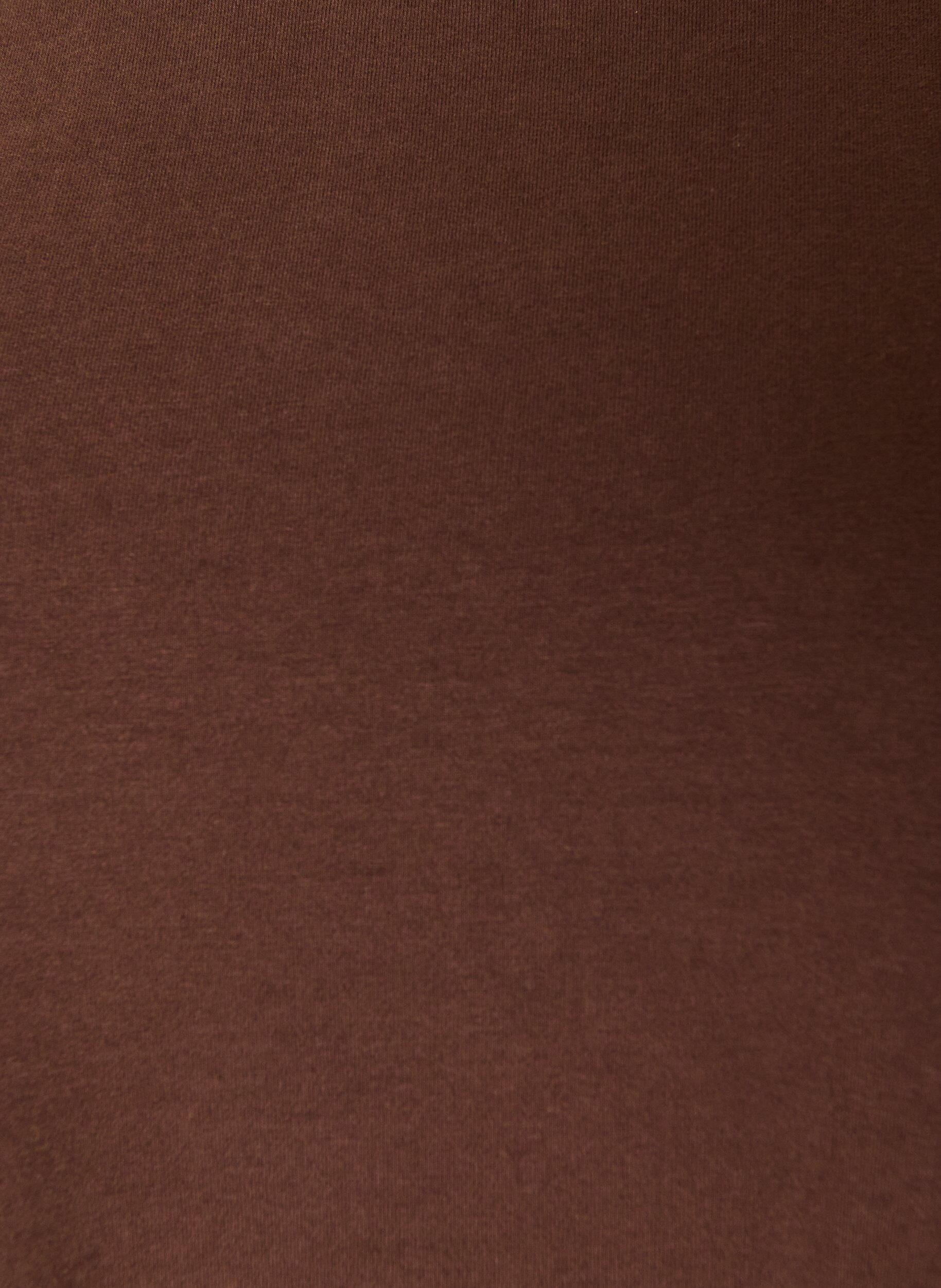 ZizziBlouse basique en jersey &agrave; manches longues, Marron, Packshot image number 2