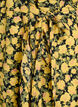 Robe portefeuille &agrave; fleurs et manches courtes, Jaune, Packshot image number 3