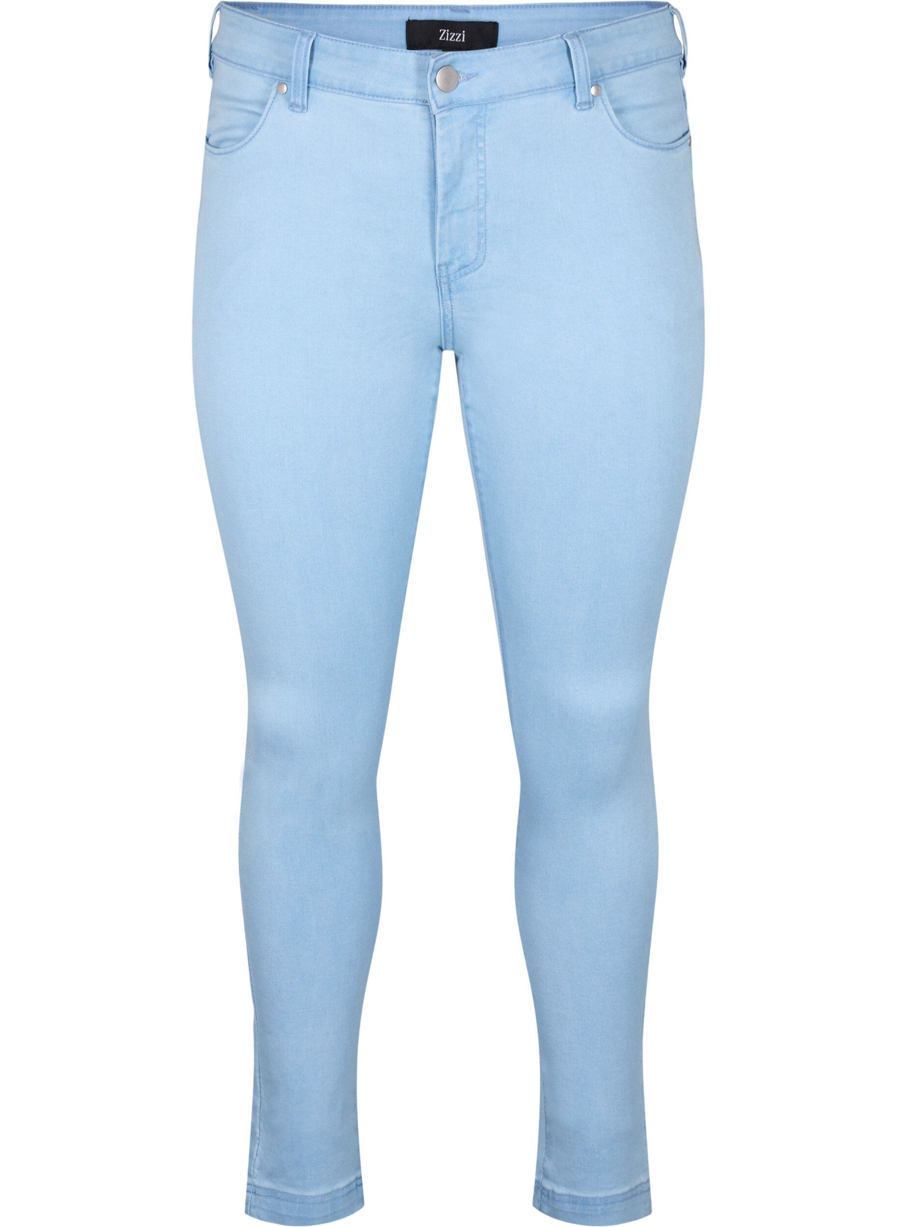 Zizzi Viona Jeans mit normaler Taille, Blau, Packshot image number 0