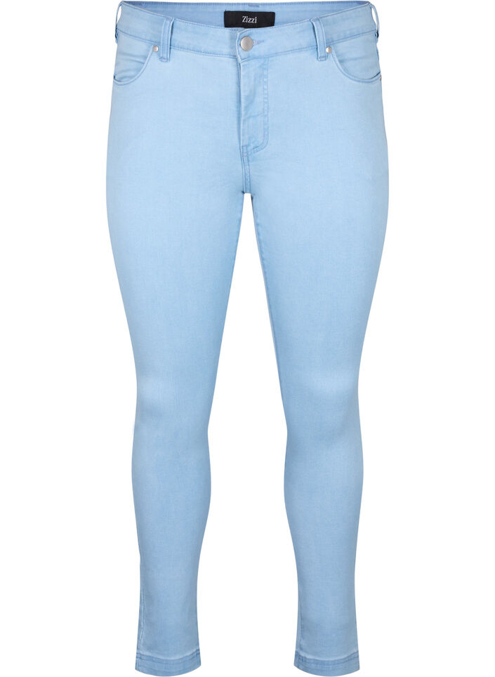 Jean taille régulière Viona, Bleu Clair, Packshot image number 0