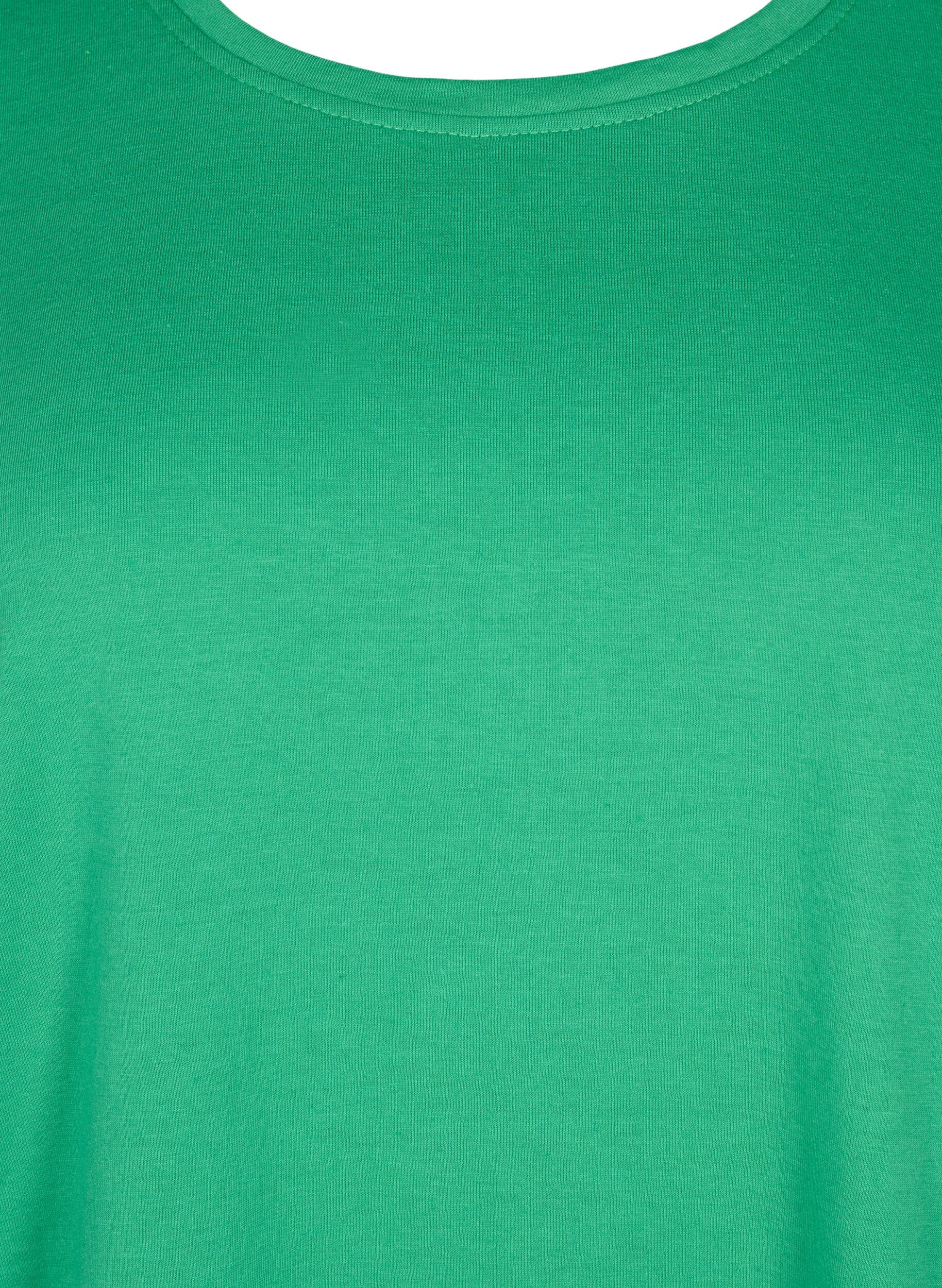 Zizzi FLASH - T-Shirt mit Rundhalsausschnitt, Kelly Green, Packshot image number 2