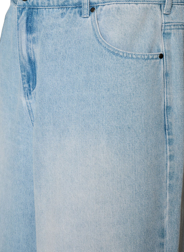Short en jean taille haute, Bleu Clair, Packshot image number 2