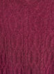 Pull torsadé avec col polo, Bordeaux foncé, Packshot image number 2