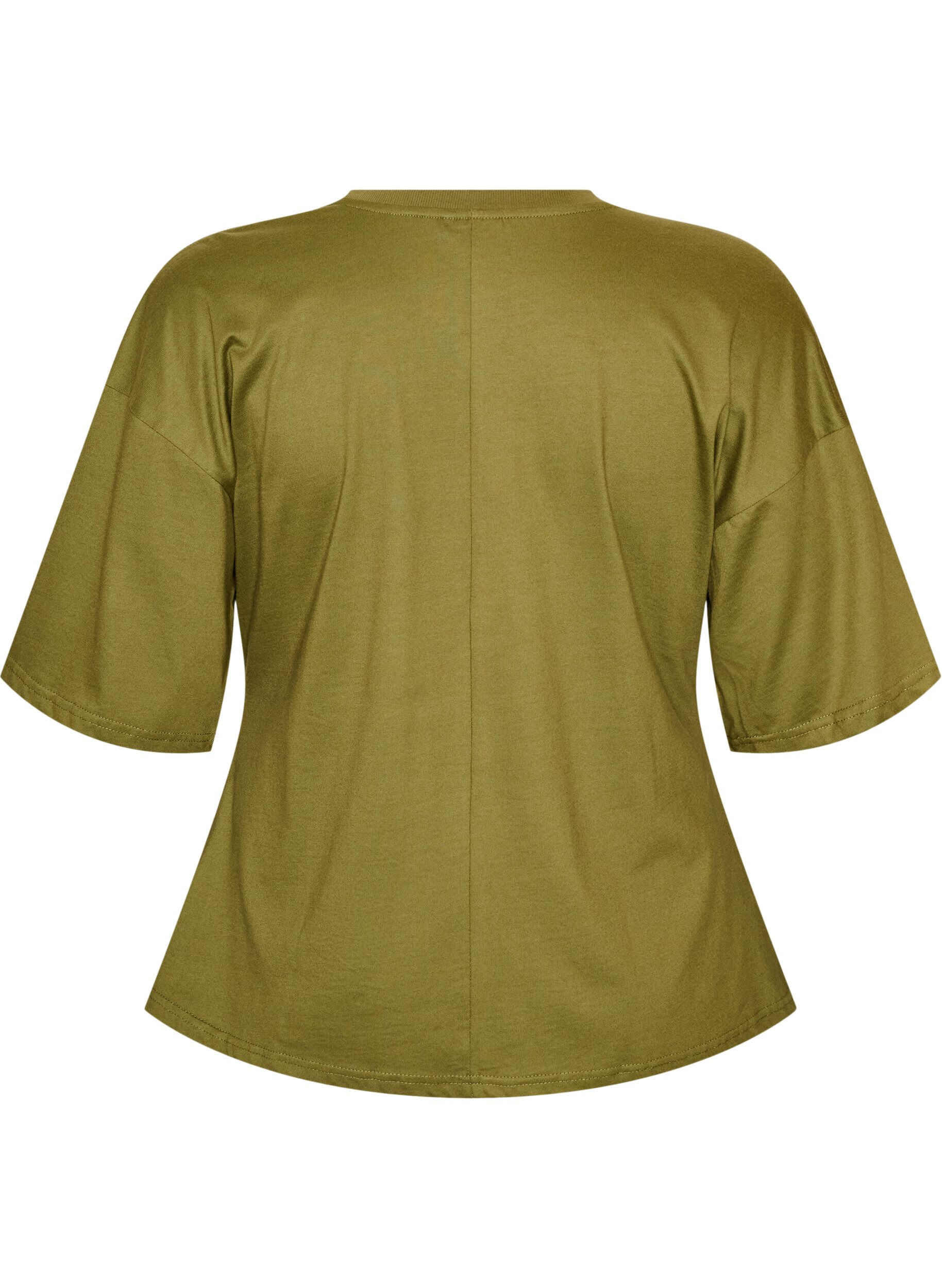 ZizziT-shirt avec d&eacute;tail drap&eacute;, Vert, Packshot image number 1
