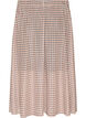 Karierter Midi-Rock aus Mesh, Beige, Packshot image number 1