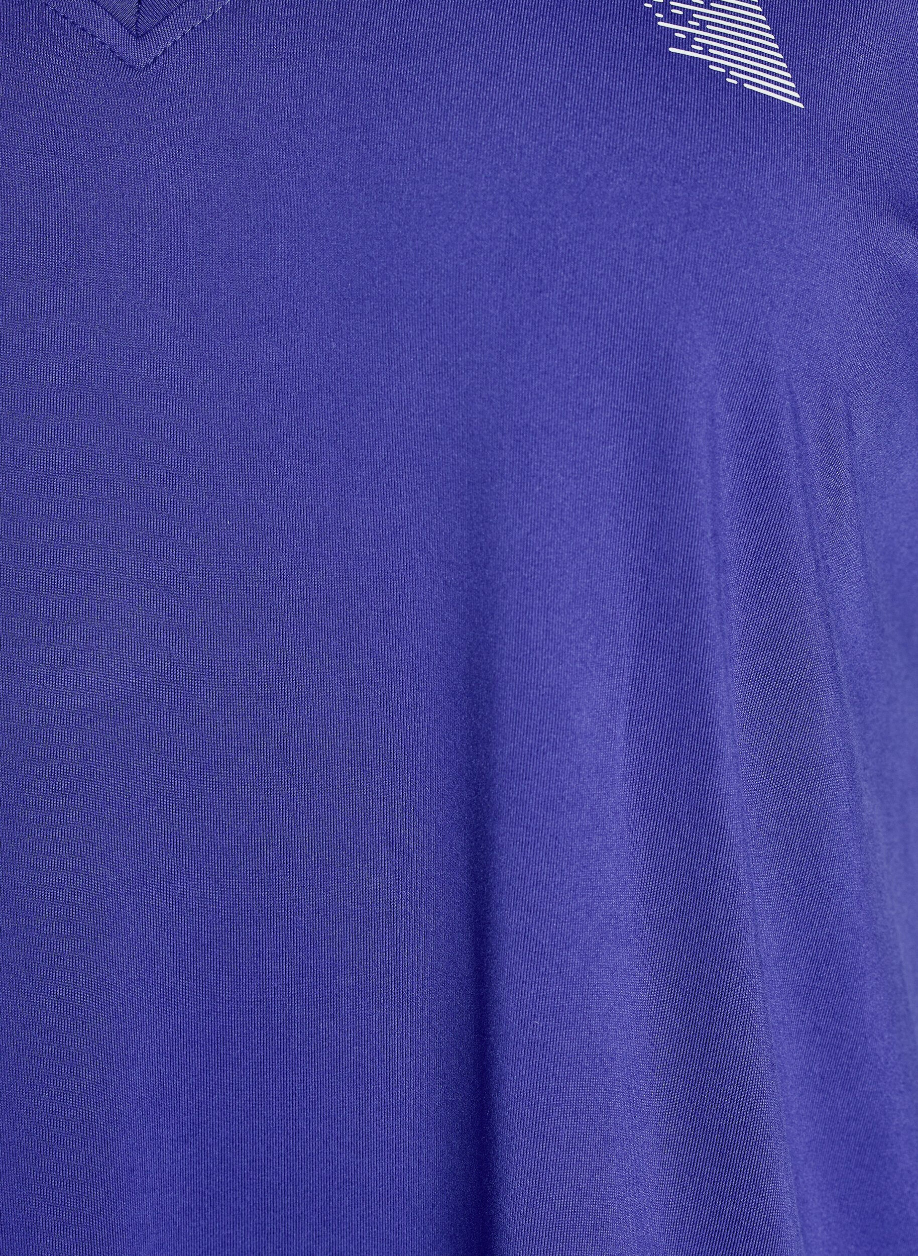 Zizzi Lockeres Trainings-T-Shirt mit V-Ausschnitt, Lila, Packshot image number 2