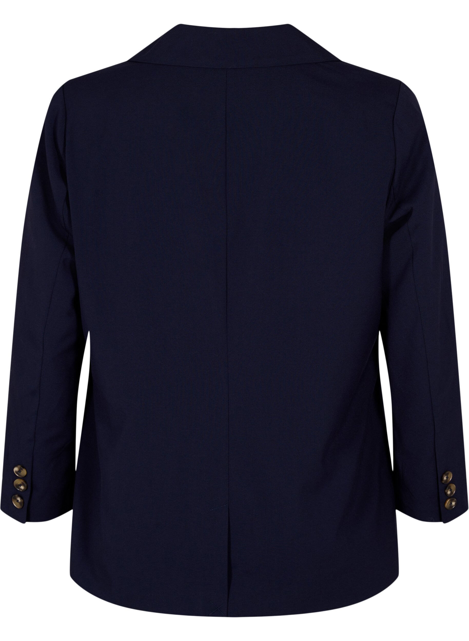 Zizzi Blazer classique avec fermeture &agrave; boutons, Night Sky, Packshot image number 1