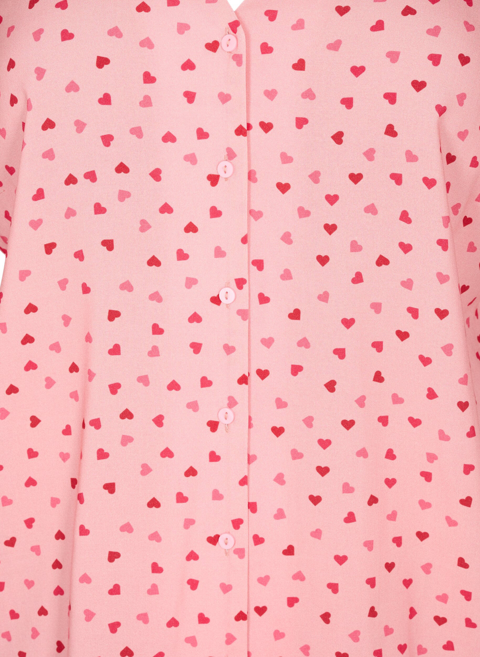 Zizzi Blouse imprim&eacute;e en viscose, Rose, Packshot image number 2
