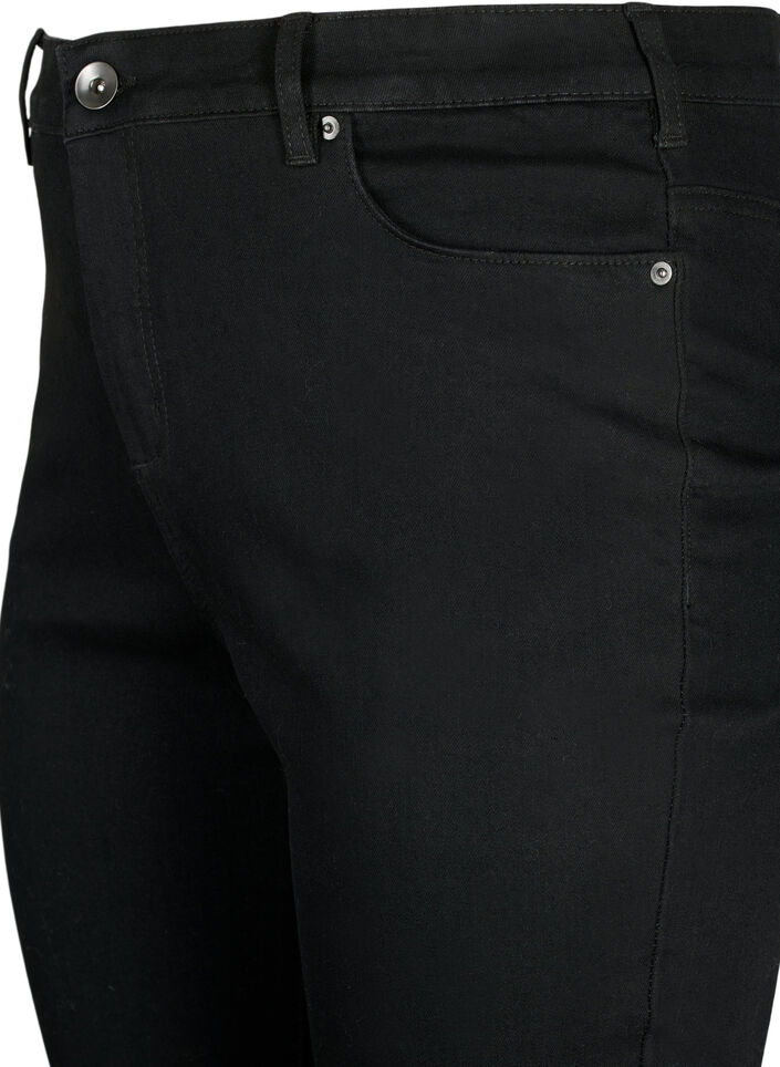 Amy Jeans mit hoher Taille und extra schlanker Passform, Schwarz, Packshot image number 2