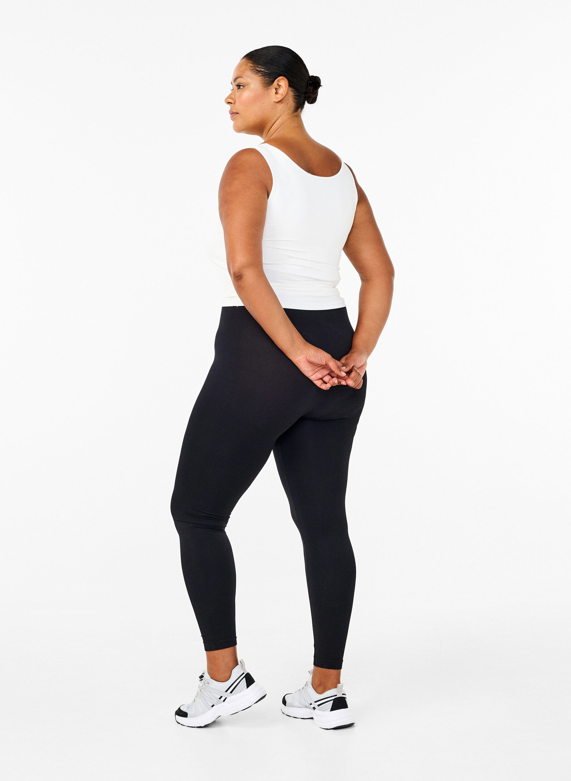 Zizzi Legging basique sans coutures, Noir, Model image number 2