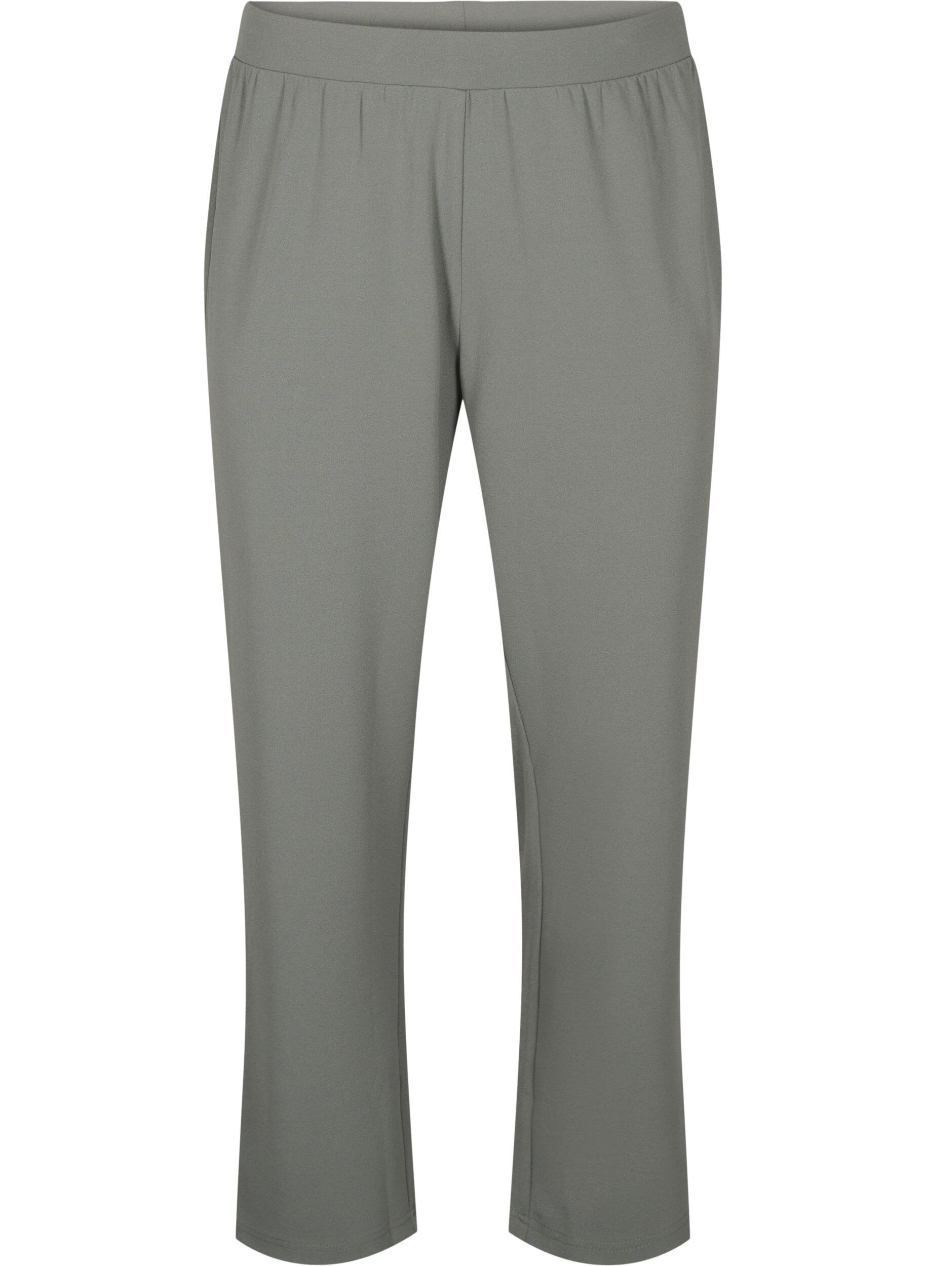 Zizzi FLASH - Pantalon &agrave; coupe droite, Gris anthracite, Packshot image number 0