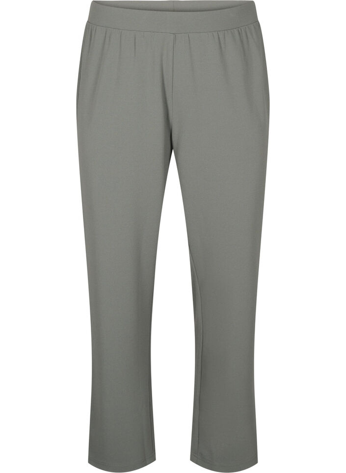 FLASH - Pantalon &agrave; coupe droite, Gris anthracite, Packshot image number 0