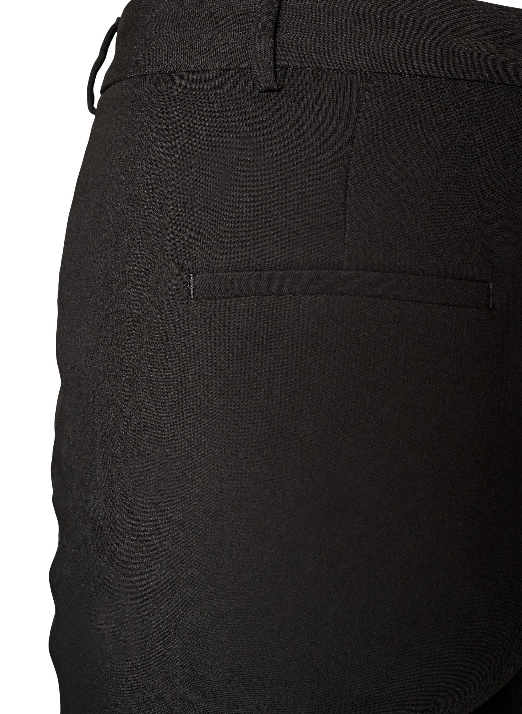 ZizziPantalon de tailleur avec une taille haute et des plis marqu&eacute;s, Noir, Packshot image number 3