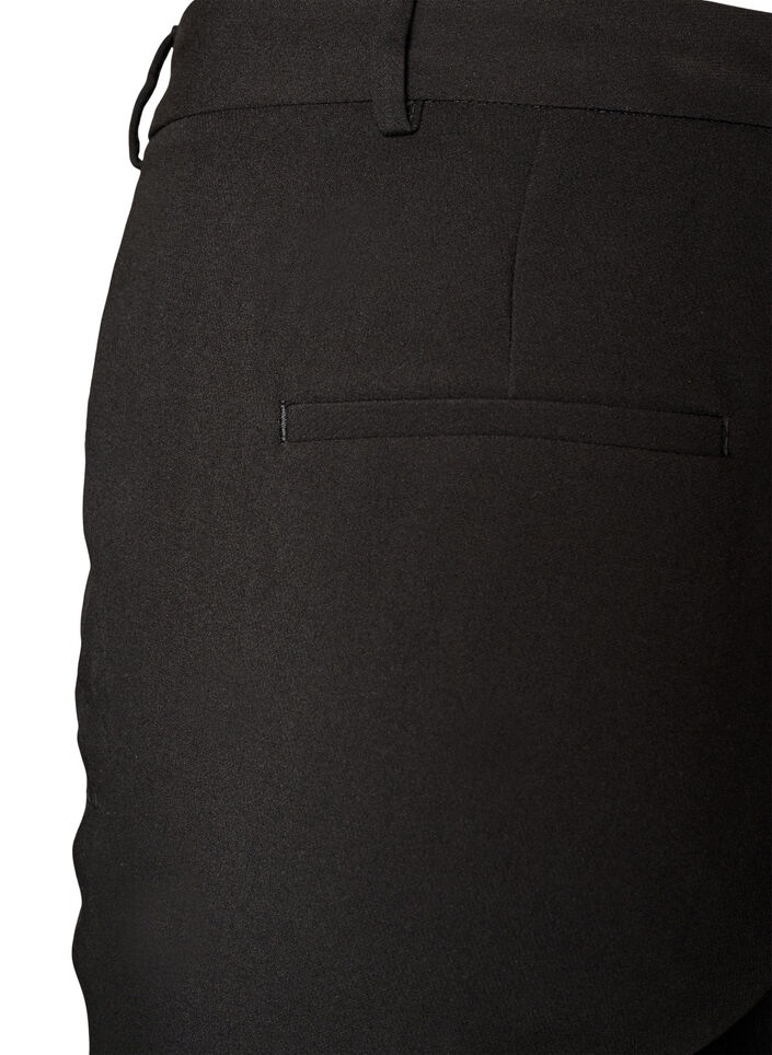 Pantalon de tailleur avec une taille haute et des plis marqu&eacute;s, Noir, Packshot image number 3