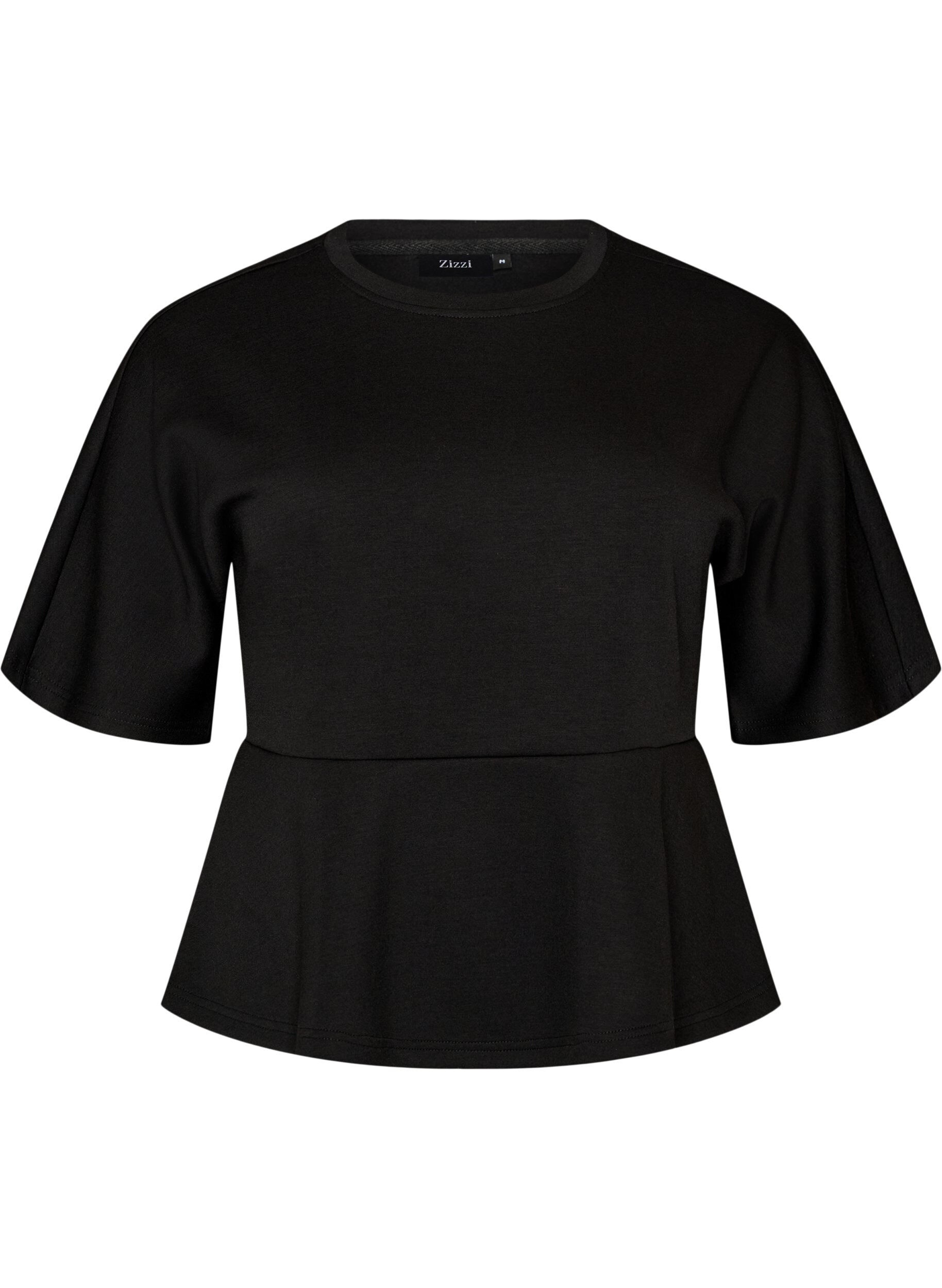 Blouse peplum avec manches longueur coude