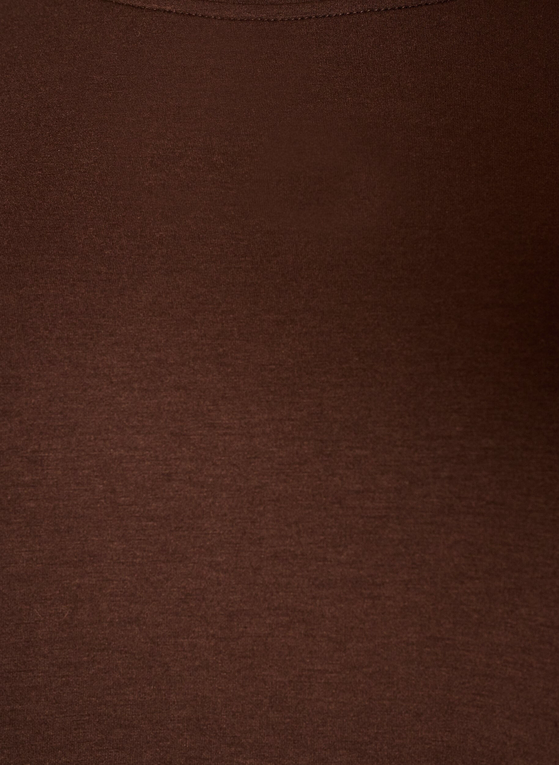 ZizziBluse aus Jersey mit Spitzen, Braun, Packshot image number 2