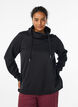 Sweatshirt mit Stehkragen und Taschen, Schwarz, Model image number 0