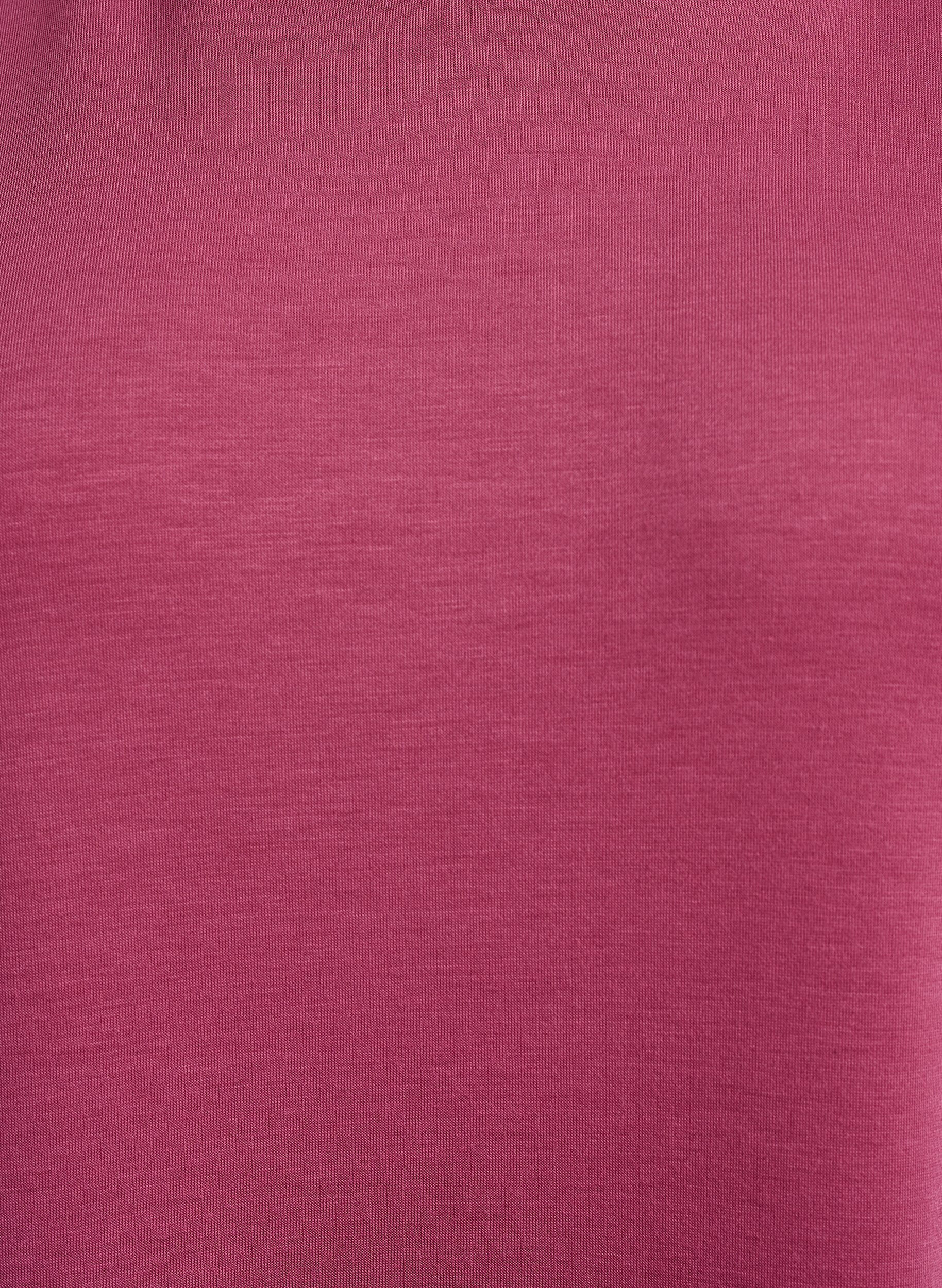 Zizzi Kurzes Hoodiekleid mit K&auml;ngurutasche, Rot, Packshot image number 2