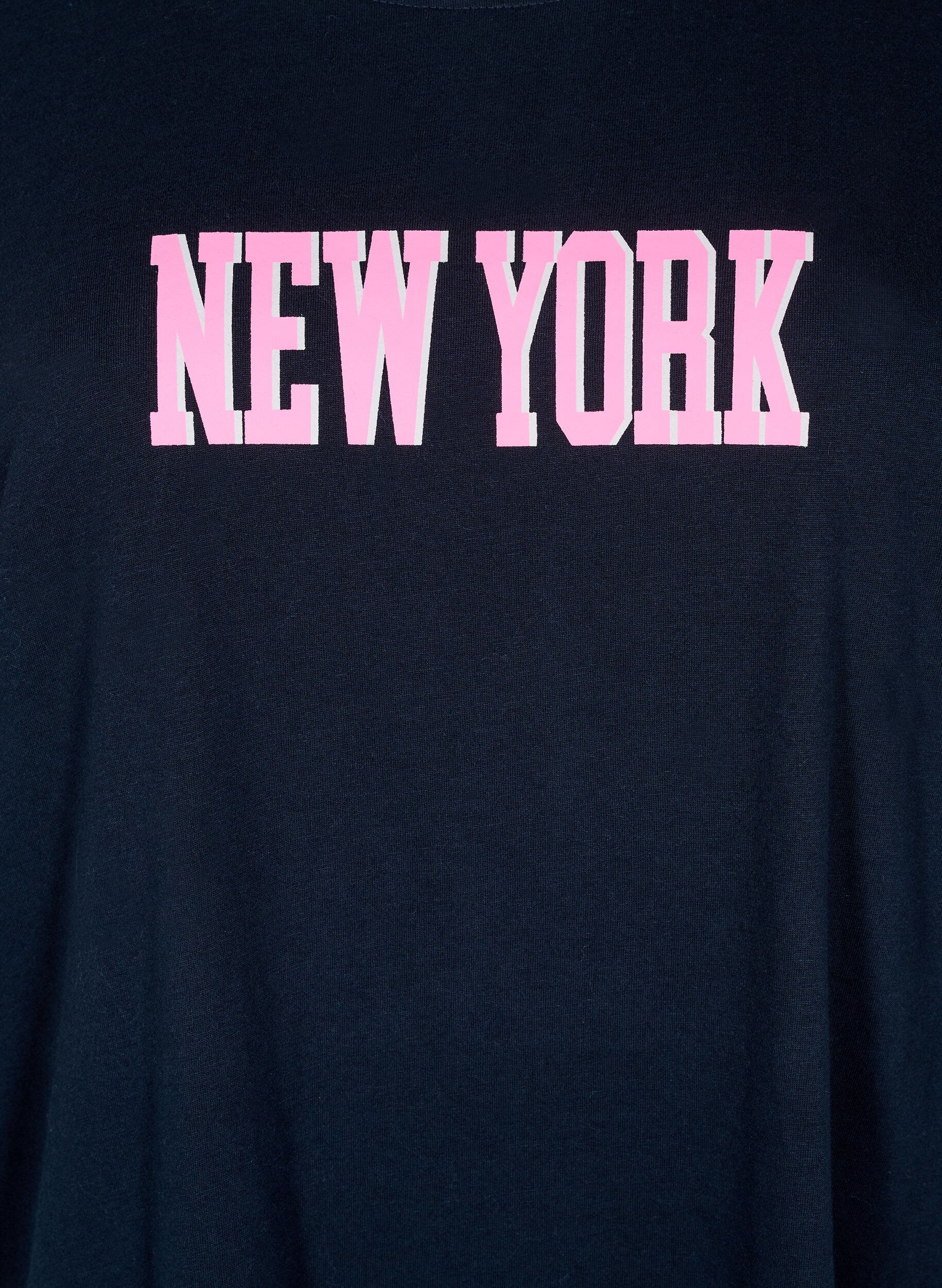 Zizzi FLASH - T-Shirt mit Print, Blau, Packshot image number 2