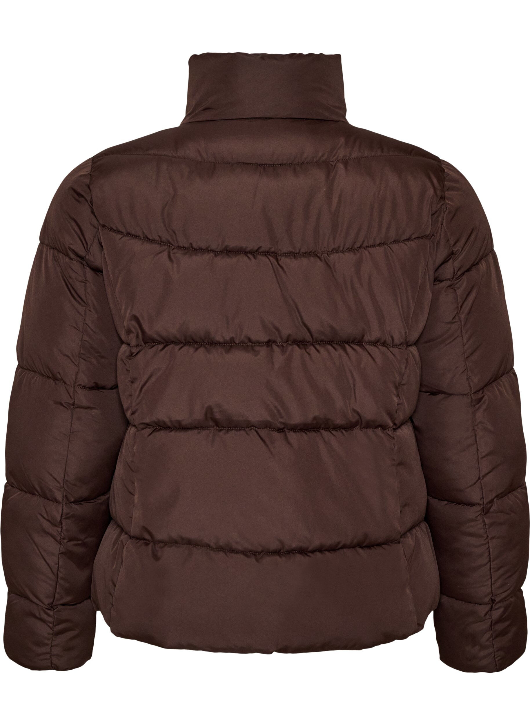 ZizziDoudoune courte avec col montant, Marron, Packshot image number 1